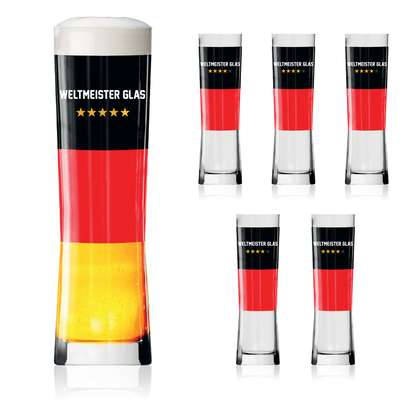 6er Bundle Bierglas FRESH - WM EDITION 2026